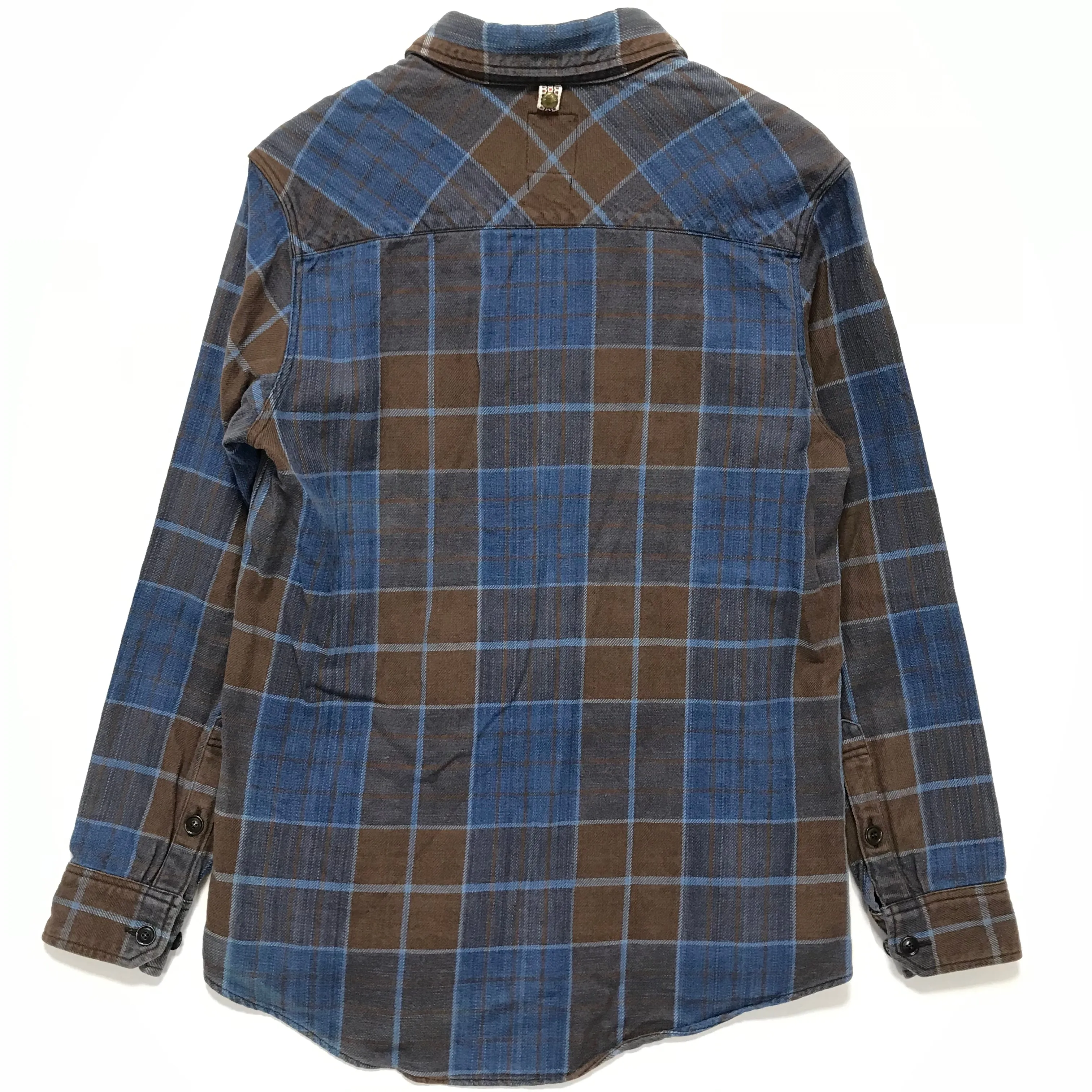 [M] Visvim 15AW Black Elk Flannel Indigo Check