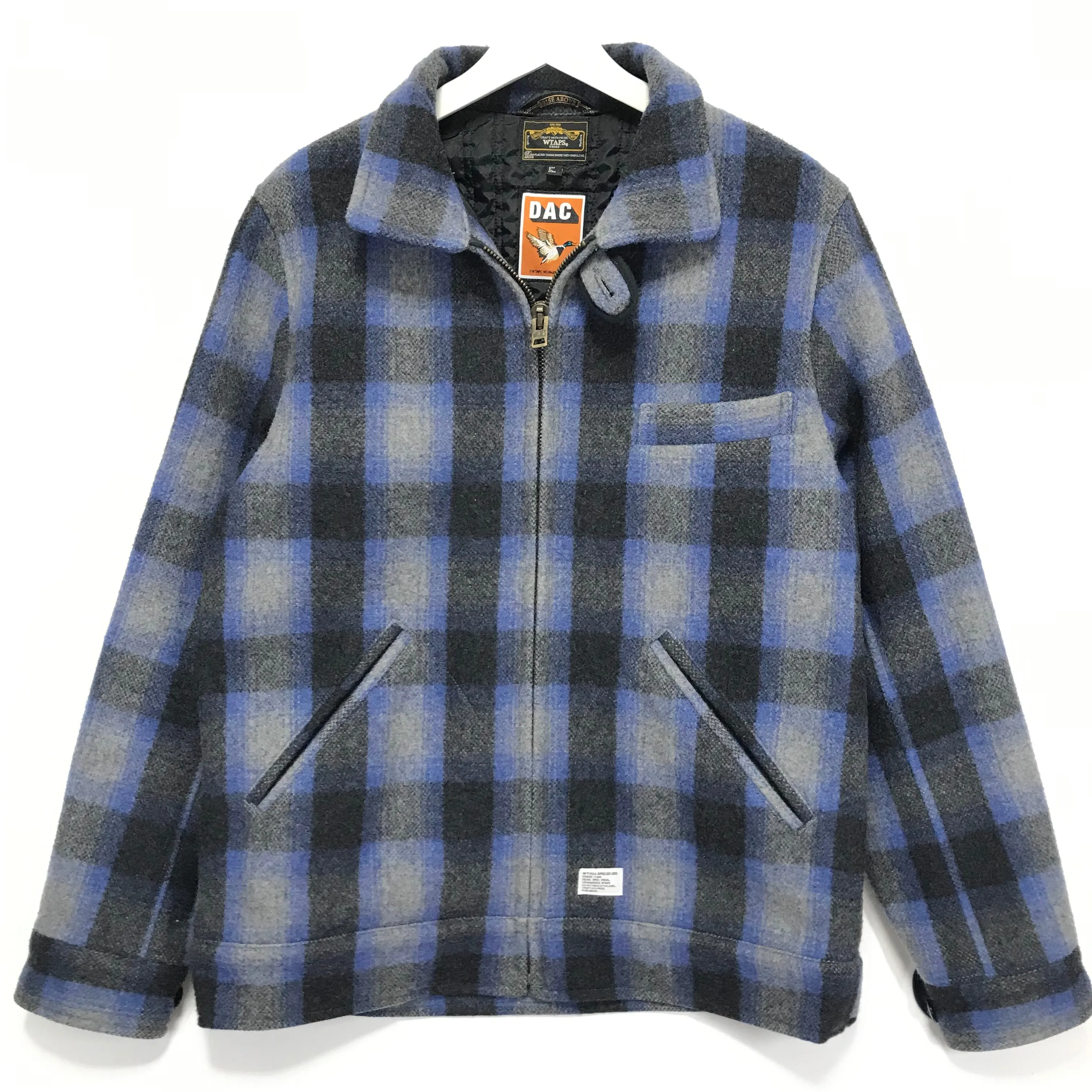 [M] WTaps 09AW Melton Wool Grease Jacket Blue
