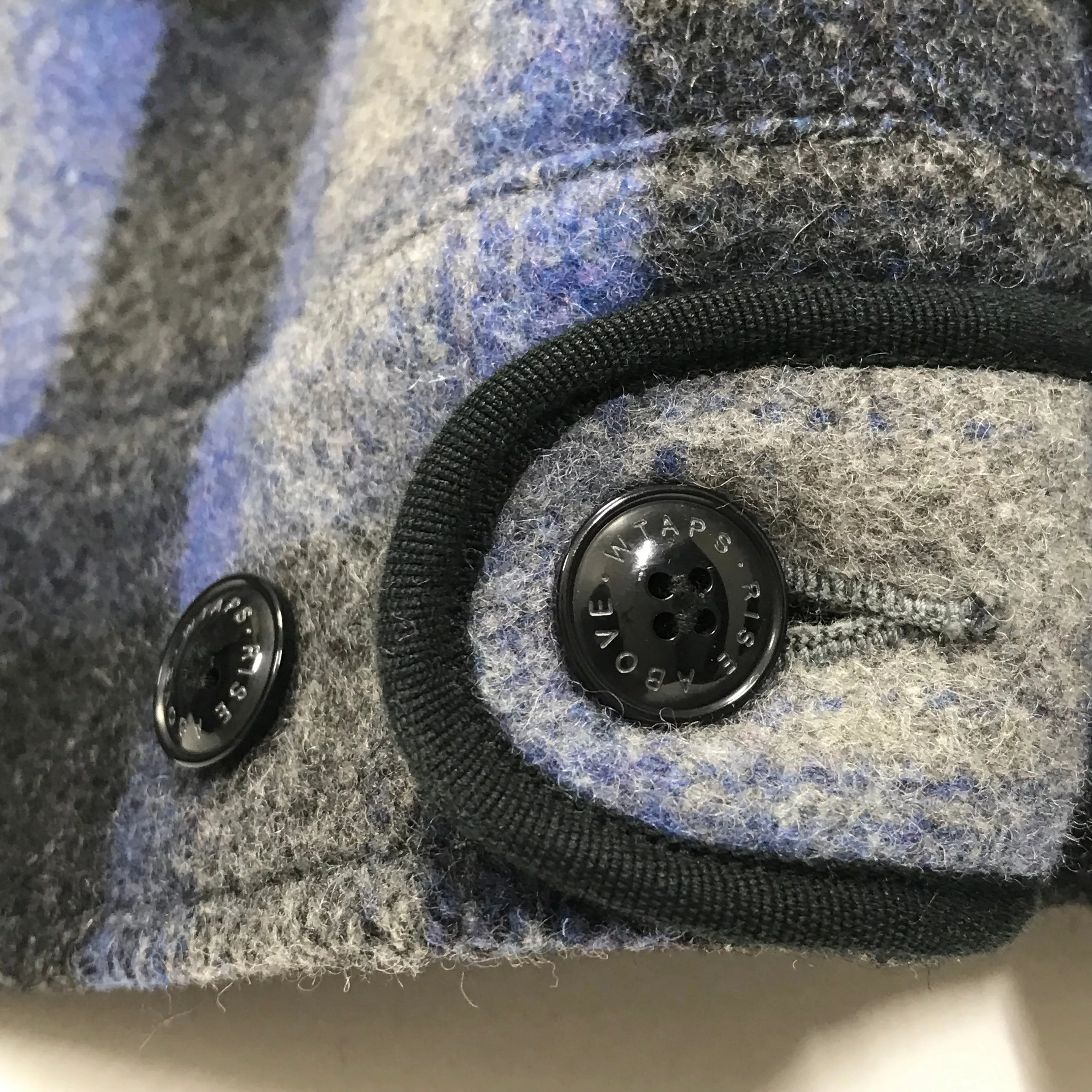 [M] WTaps 09AW Melton Wool Grease Jacket Blue