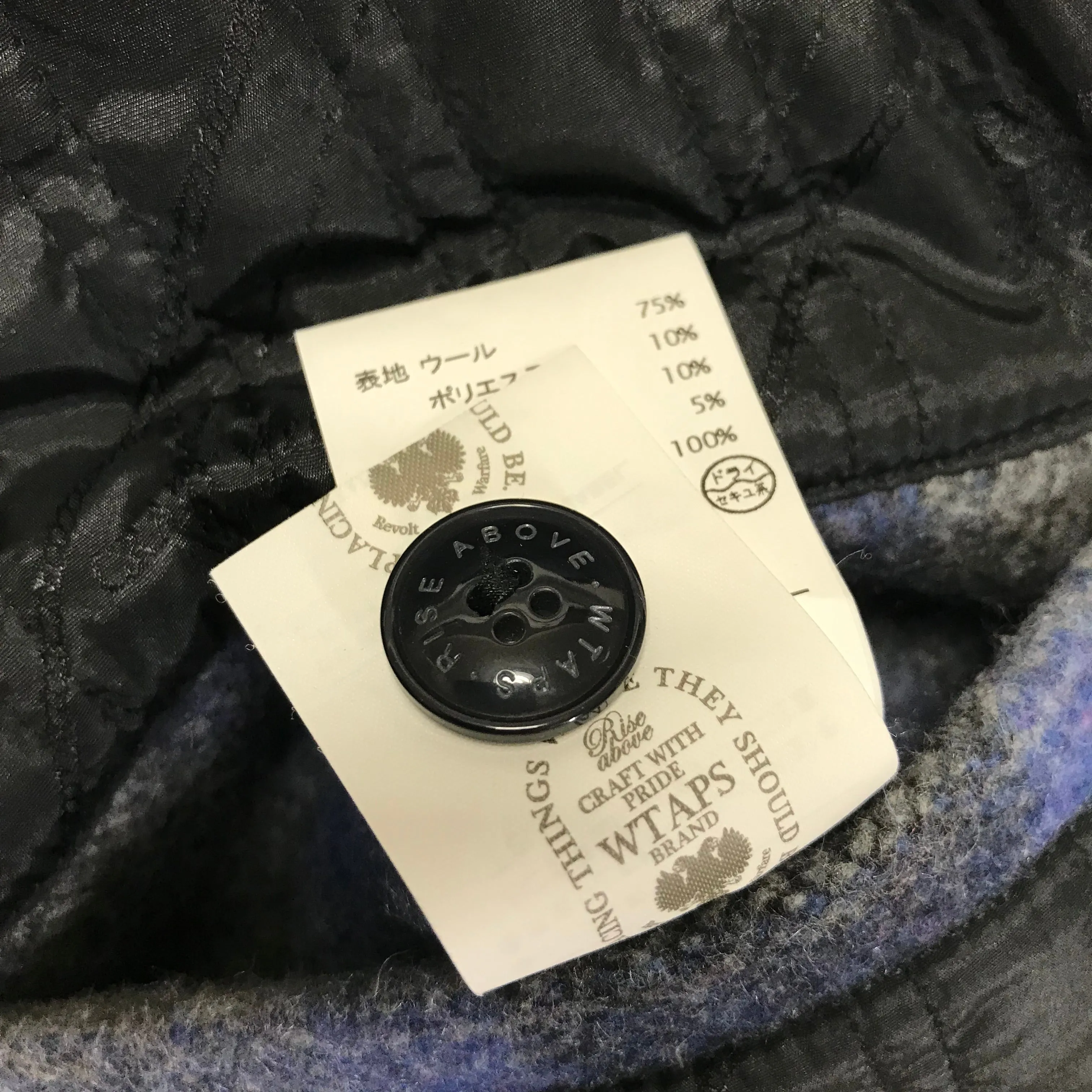 [M] WTaps 09AW Melton Wool Grease Jacket Blue
