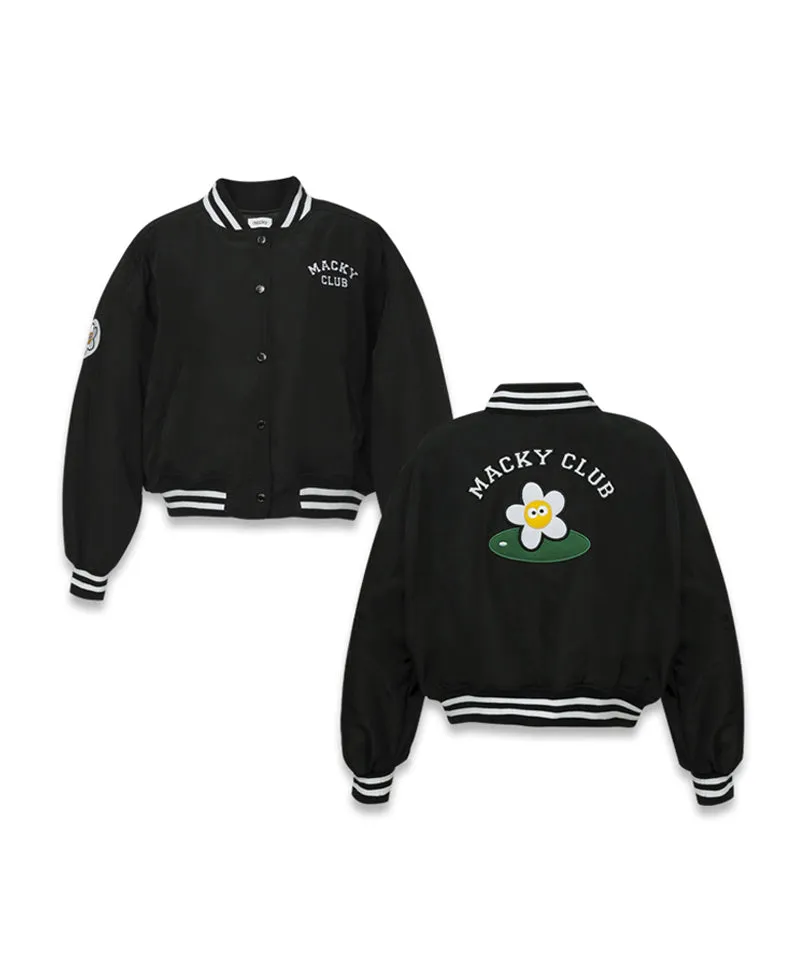 MACKY Golf: Signature Quilting Varsity - Black