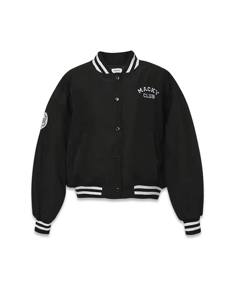 MACKY Golf: Signature Quilting Varsity - Black