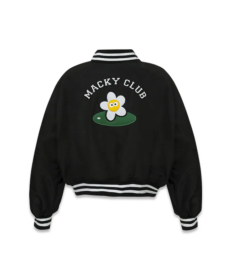 MACKY Golf: Signature Quilting Varsity - Black