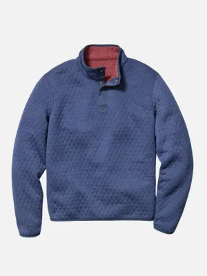 Marine Layer Corbet Reversible Pullover - Burgundy/Navy