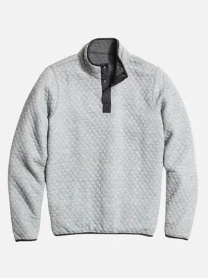 Marine Layer Corbet Reversible Pullover - Charcoal/Mid Heather Gray