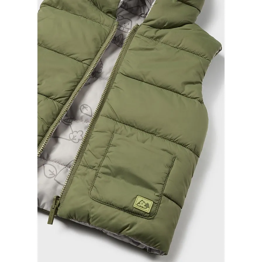 Mayoral Forest Green Reversible Quilted Vest