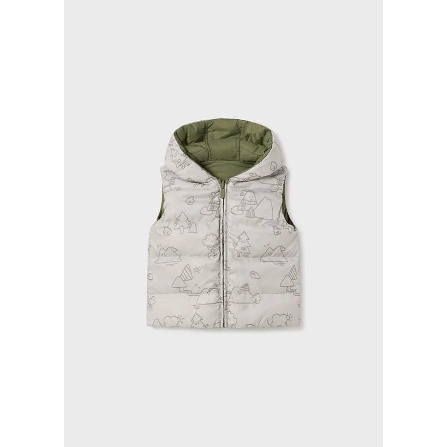 Mayoral Forest Green Reversible Quilted Vest