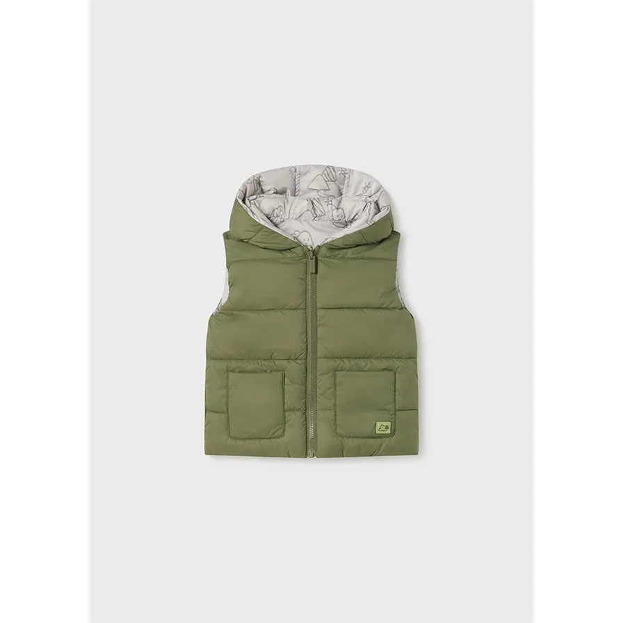 Mayoral Forest Green Reversible Quilted Vest