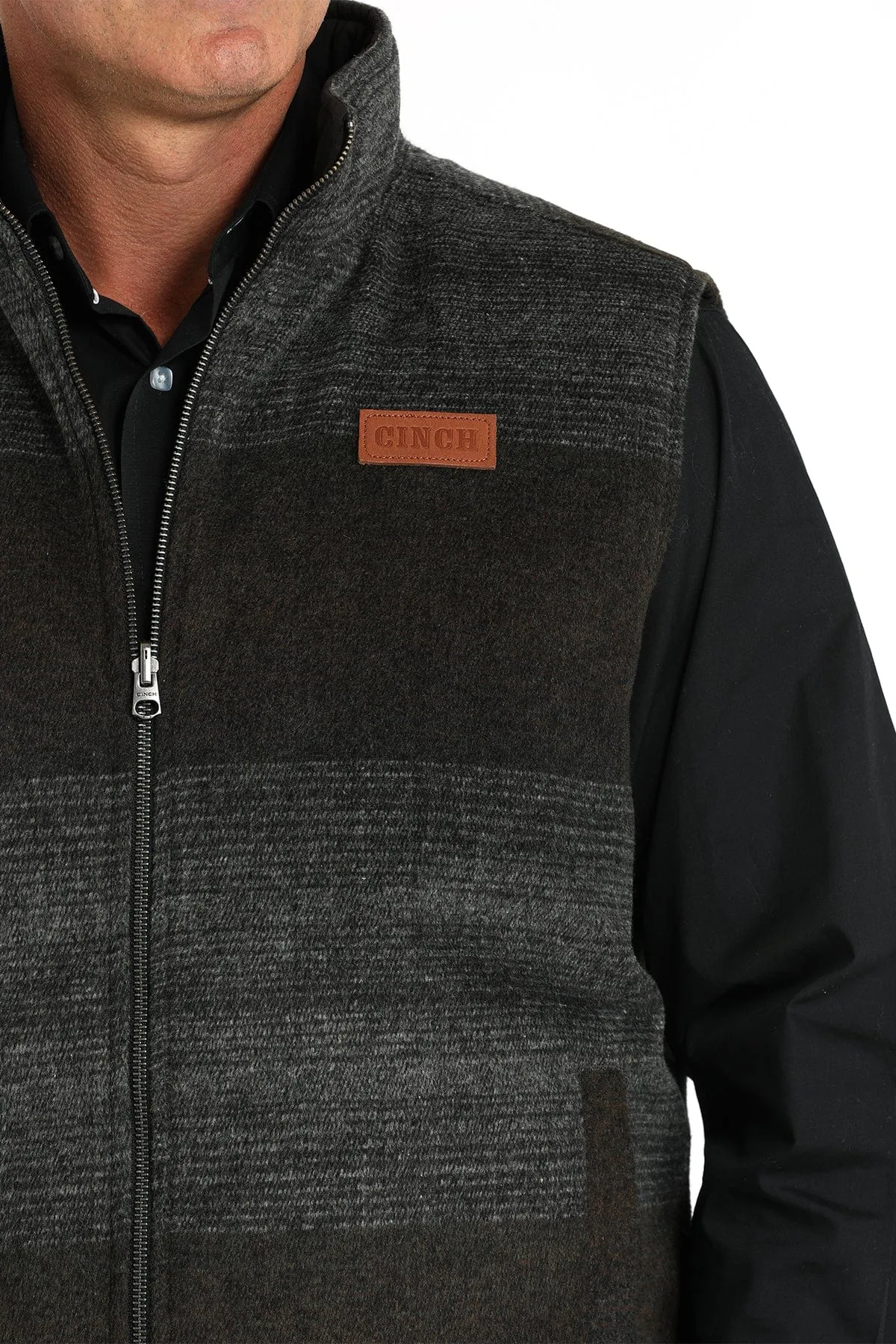 MENS CHROME REVERSIBLE WAXED CANVAS QUILTED VEST