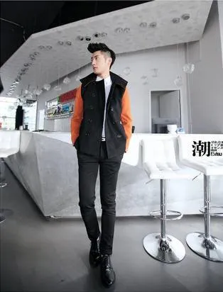 Men's Double Breasted Button Up In 2 Colors