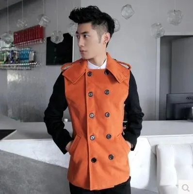 Men's Double Breasted Button Up In 2 Colors