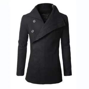 Men's Medium-Long Trench Dress Coat