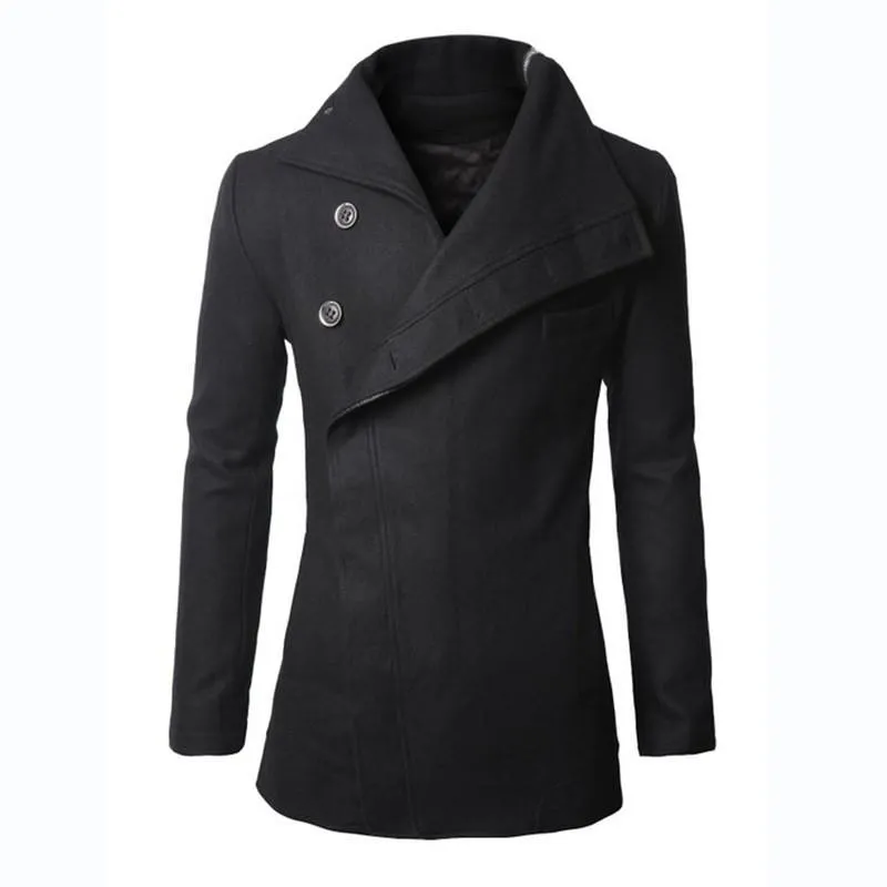 Men's Medium-Long Trench Dress Coat