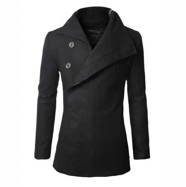 Men's Medium-Long Trench Dress Coat