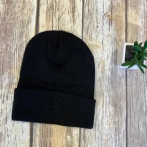 Men's Richardson Black Knit Stocking Hat