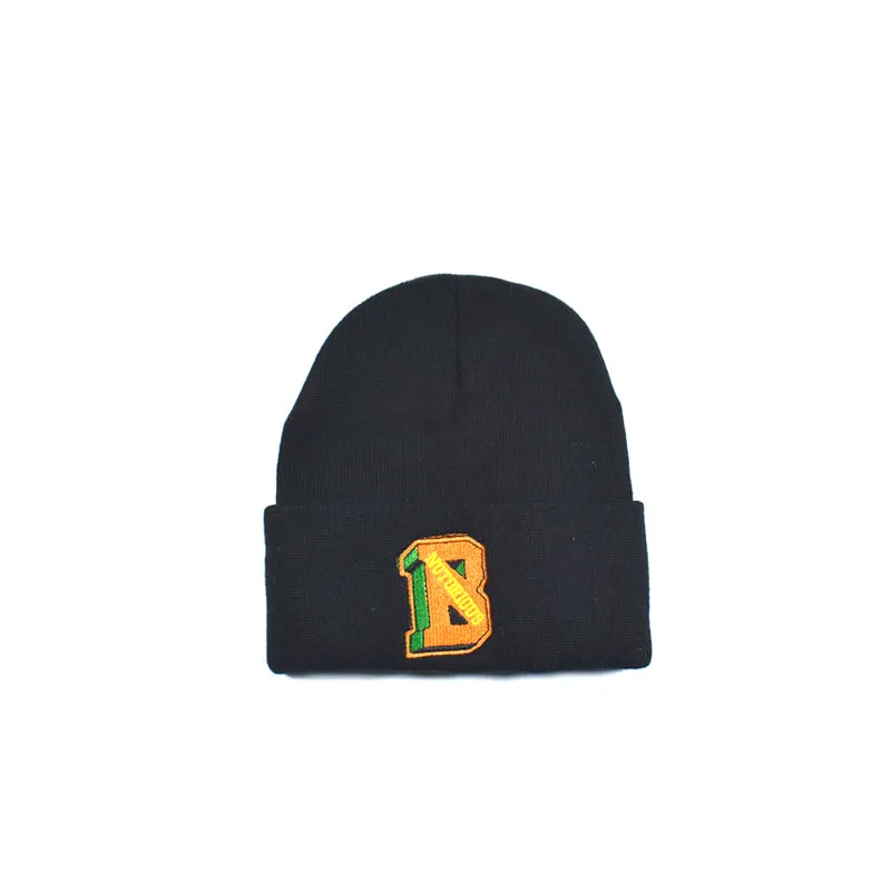 “ORANGE LETTER” EMBROIDERY KNIT HAT K040602