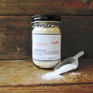 PATCHOULI   VANILLA Mason Jar Laundry Soap