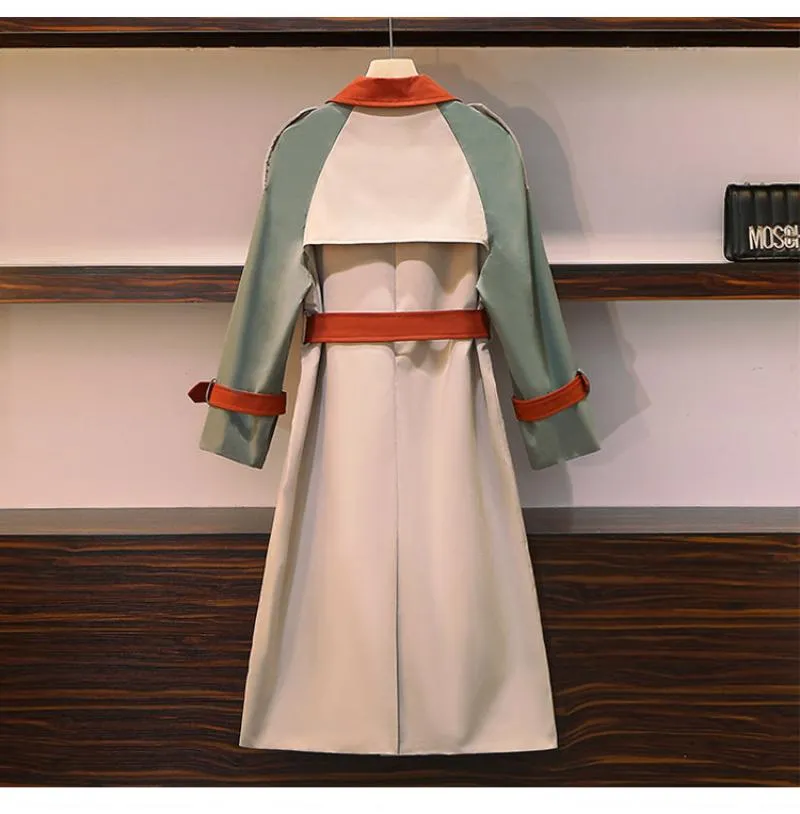 Patchwork Trench Coat
