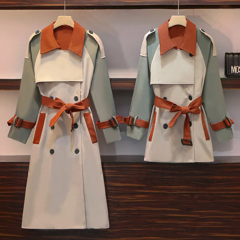 Patchwork Trench Coat