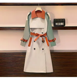Patchwork Trench Coat