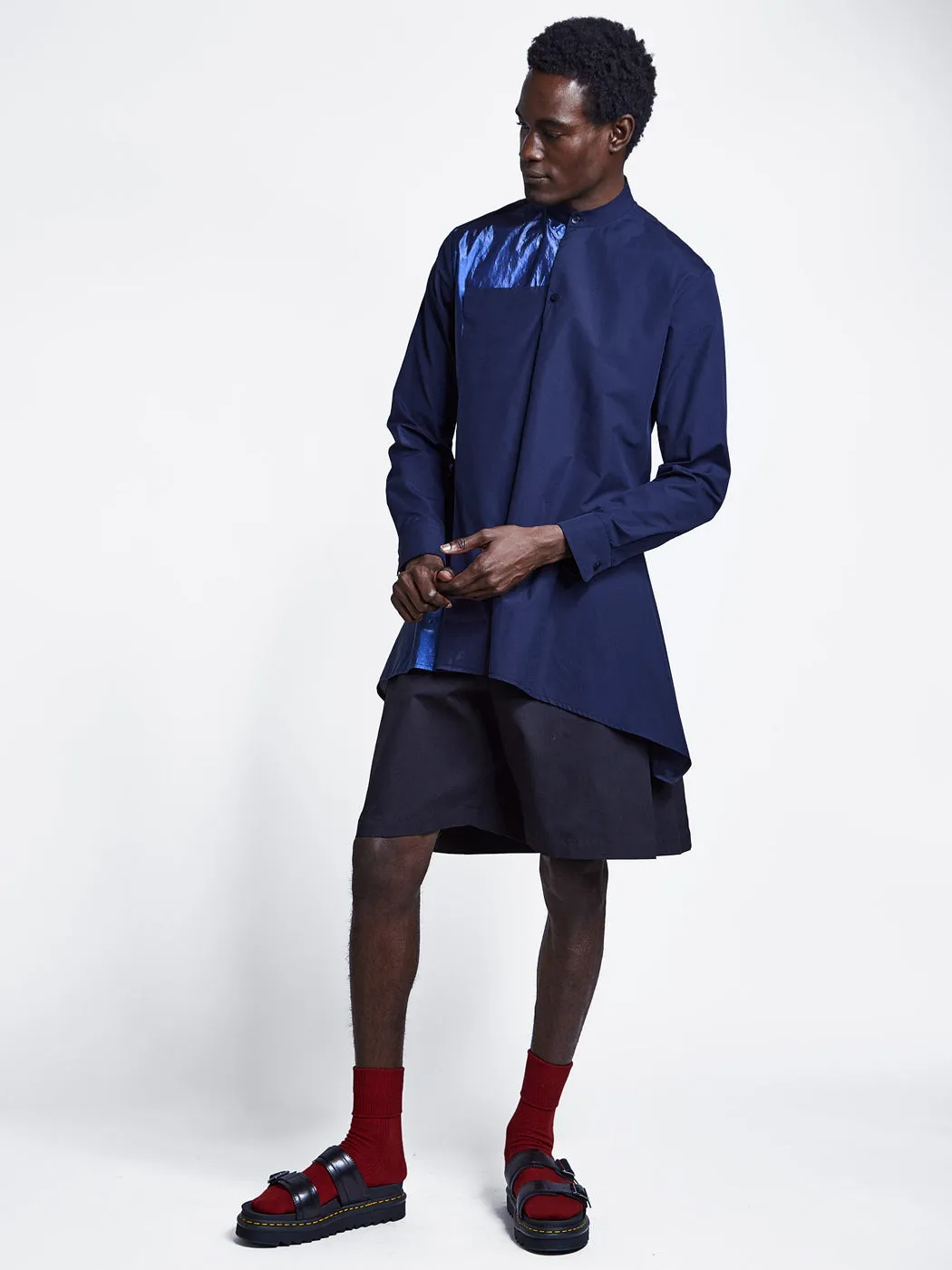 Pleat Pocket Shirt Long