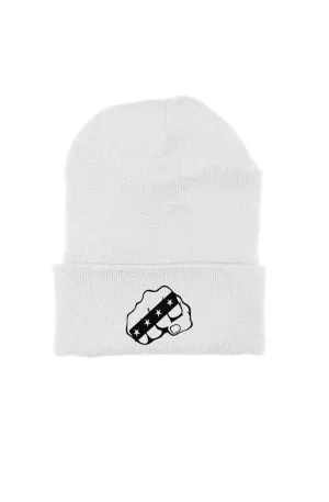 Power Fist beanie White