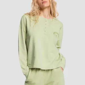 Quiksilver Dance With Sun Longsleeve T-Shirt Pistachio - Womens