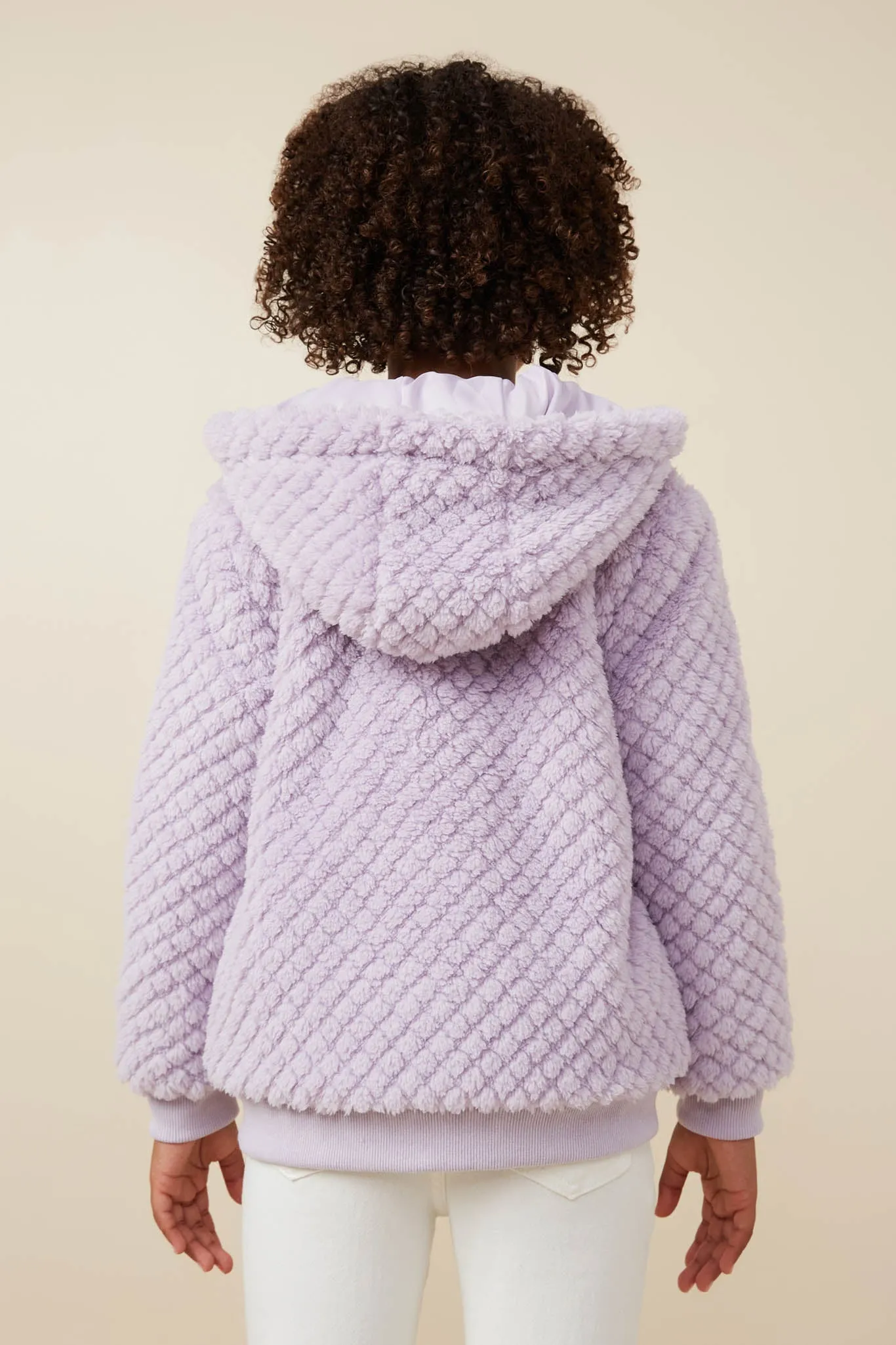 Quilted Plush Hooded Jacket