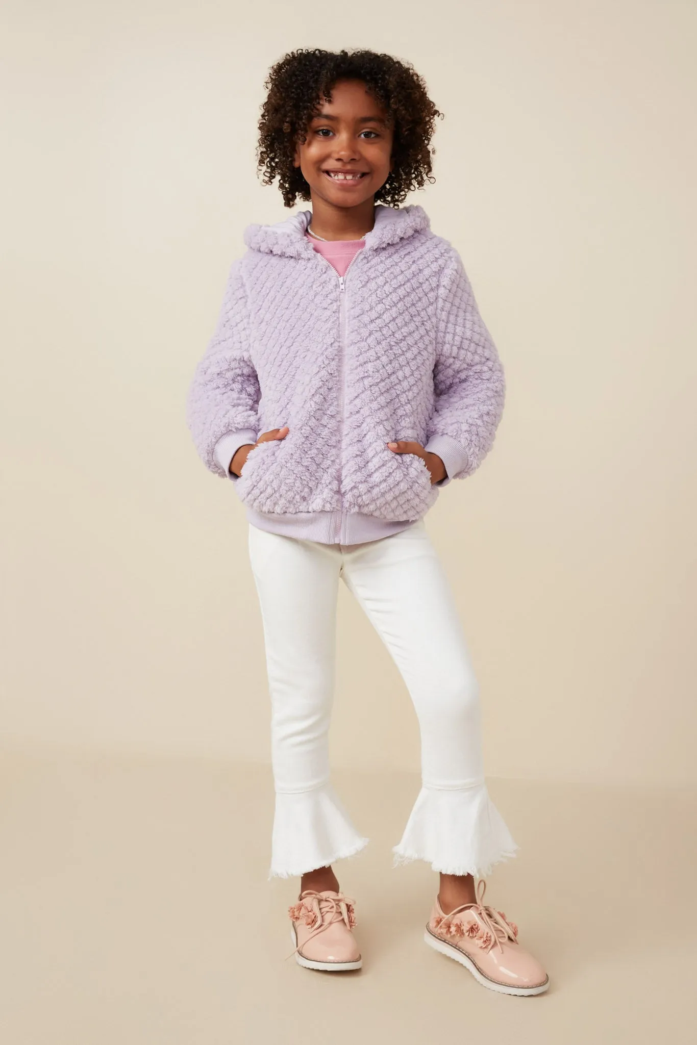 Quilted Plush Hooded Jacket