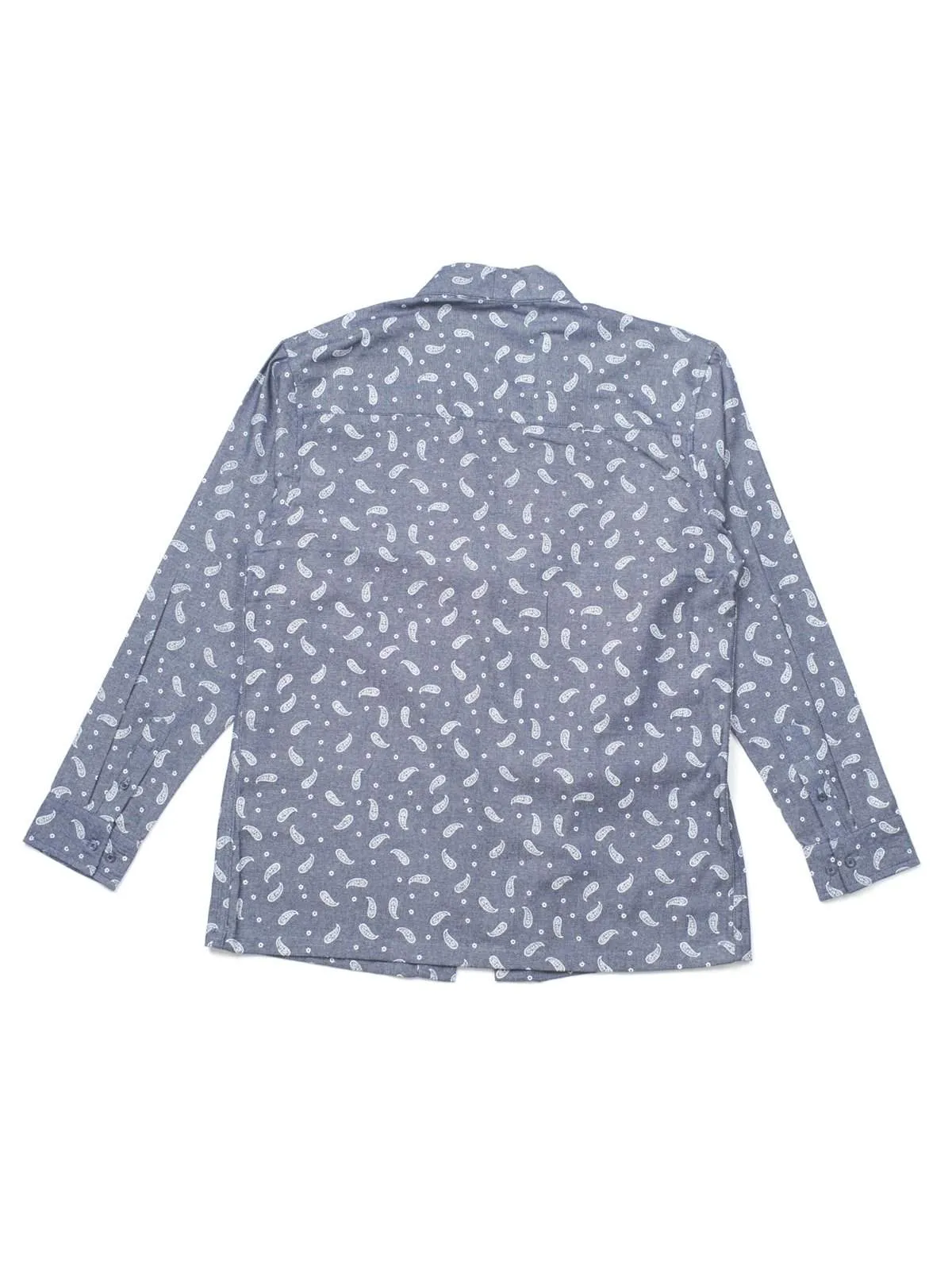 Qutn Throw On Paisley Chambray