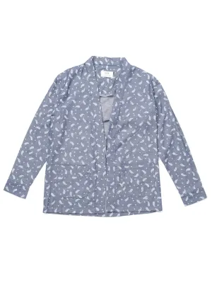 Qutn Throw On Paisley Chambray