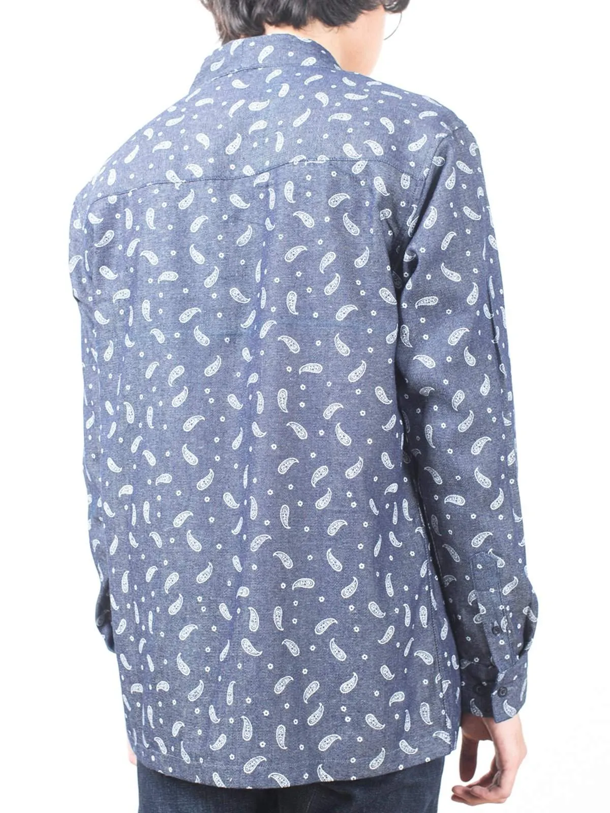 Qutn Throw On Paisley Chambray