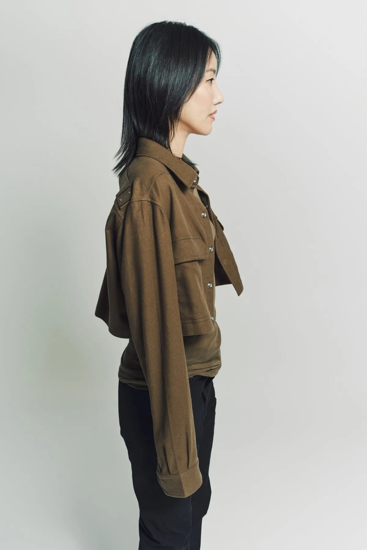 RICK OWENS | CROPPED OUTERSHIRT
