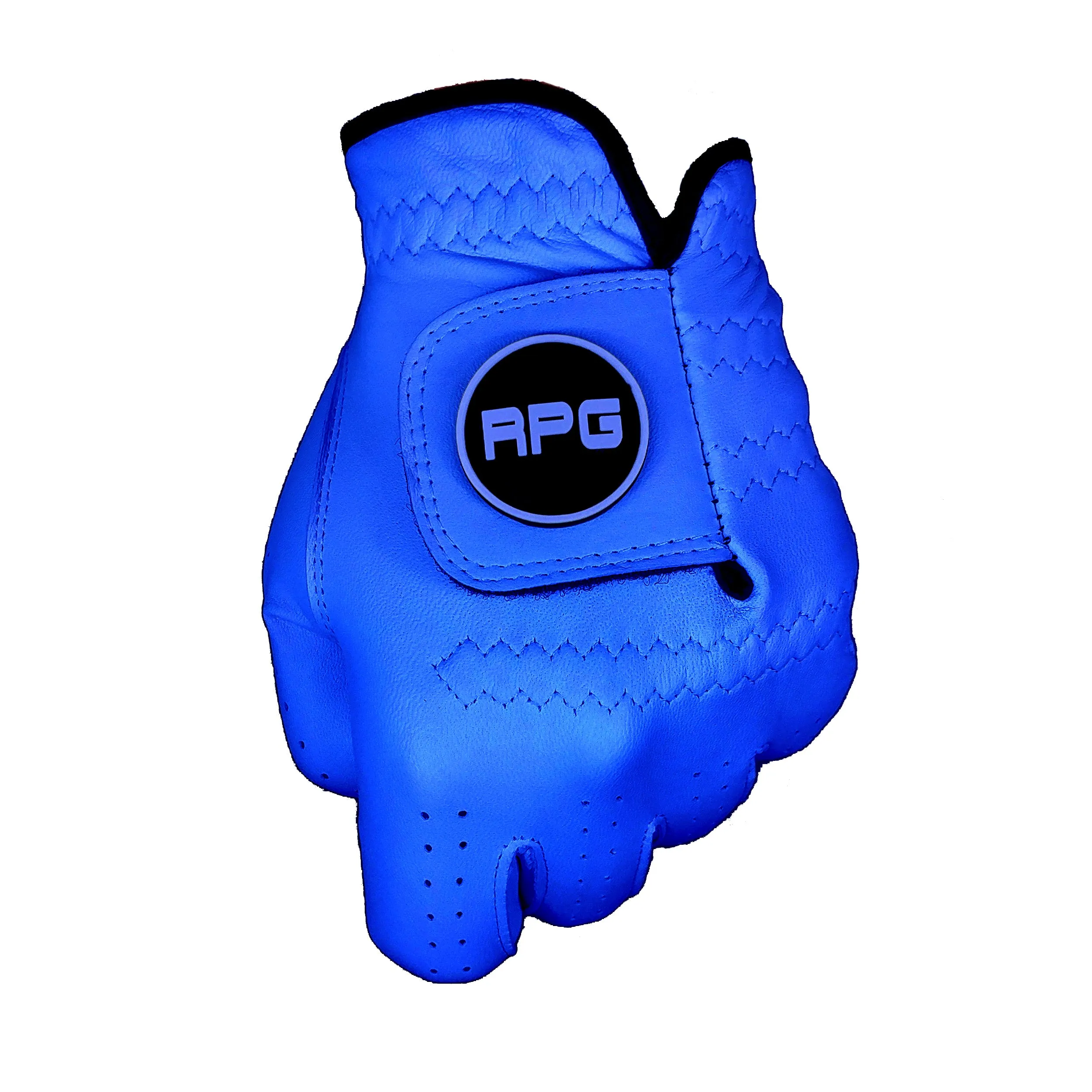 RPG 100% Cabretta Leather Color Golf Glove (Mens-Blue)