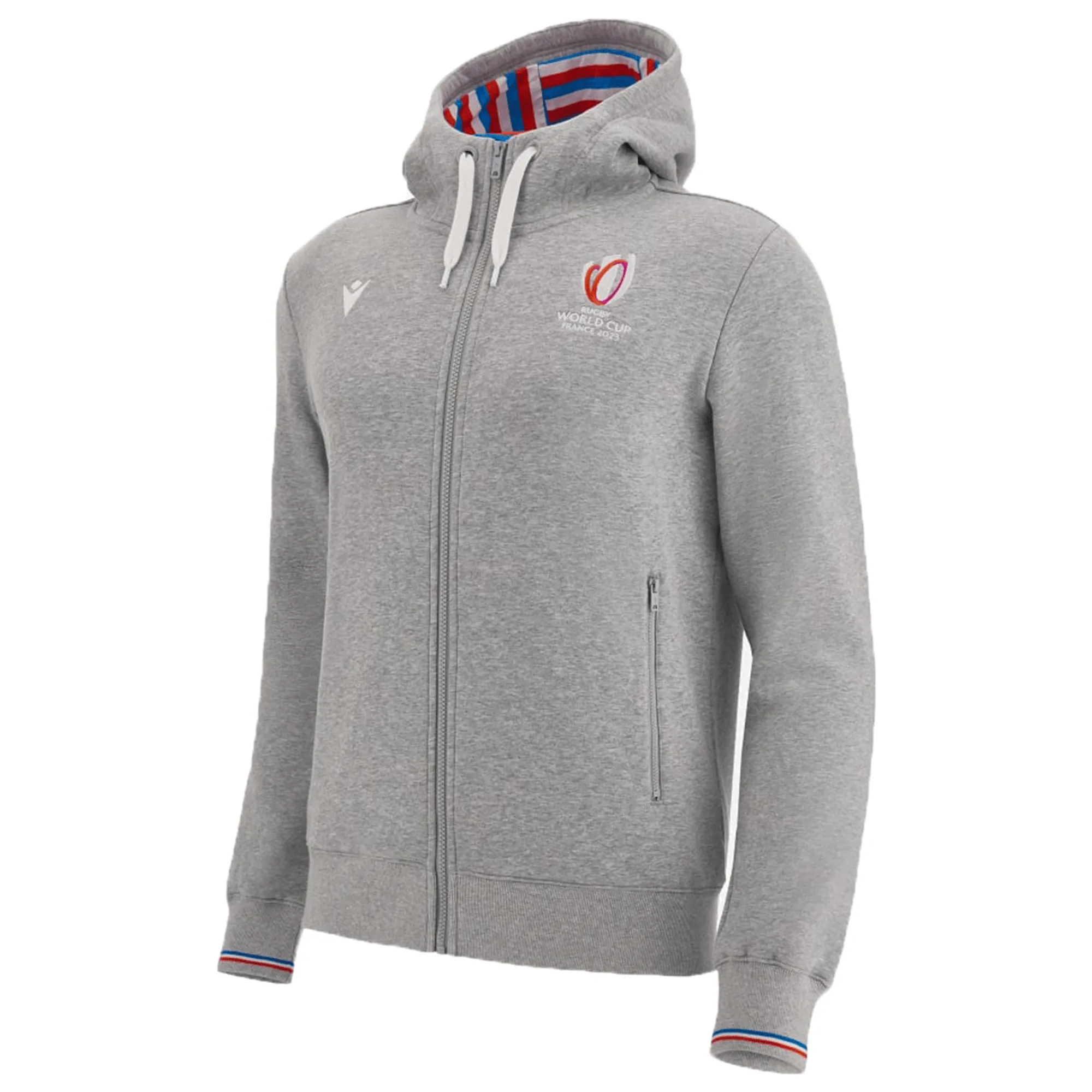 RWC23 Full Zip Brushed Fleece Cotton Hoody by Macron