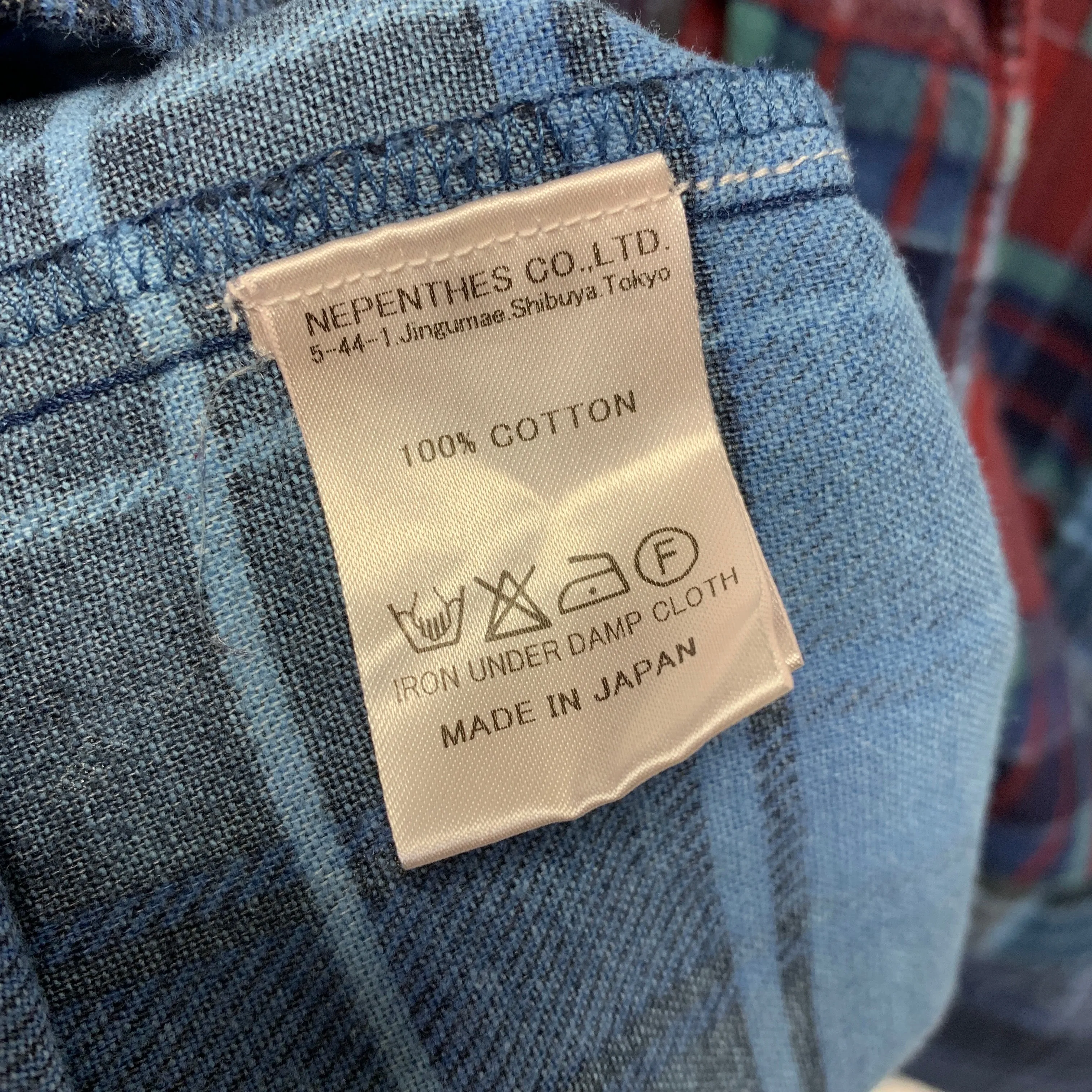 [S] Needles Rebuild 7 Cut Oversized Flannel Shirt