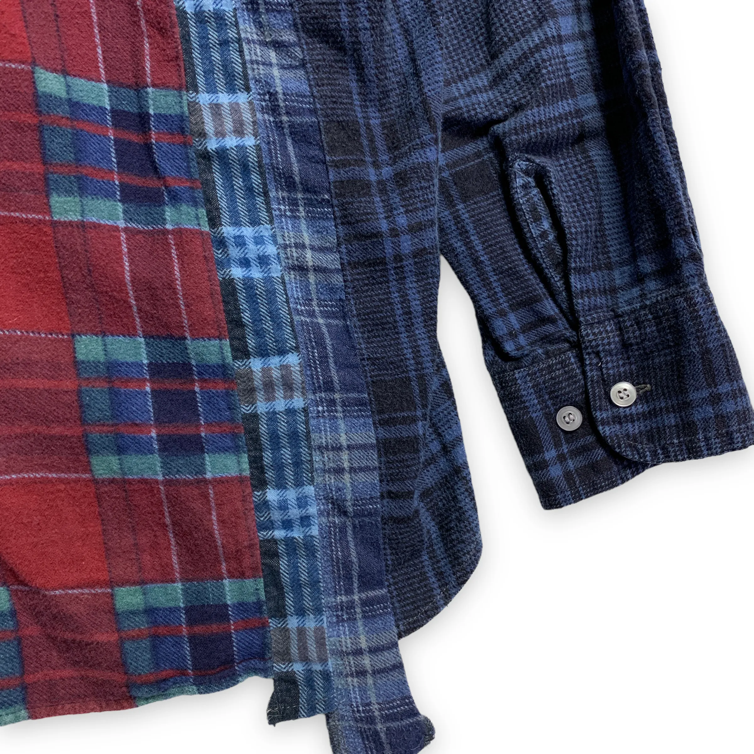 [S] Needles Rebuild 7 Cut Oversized Flannel Shirt