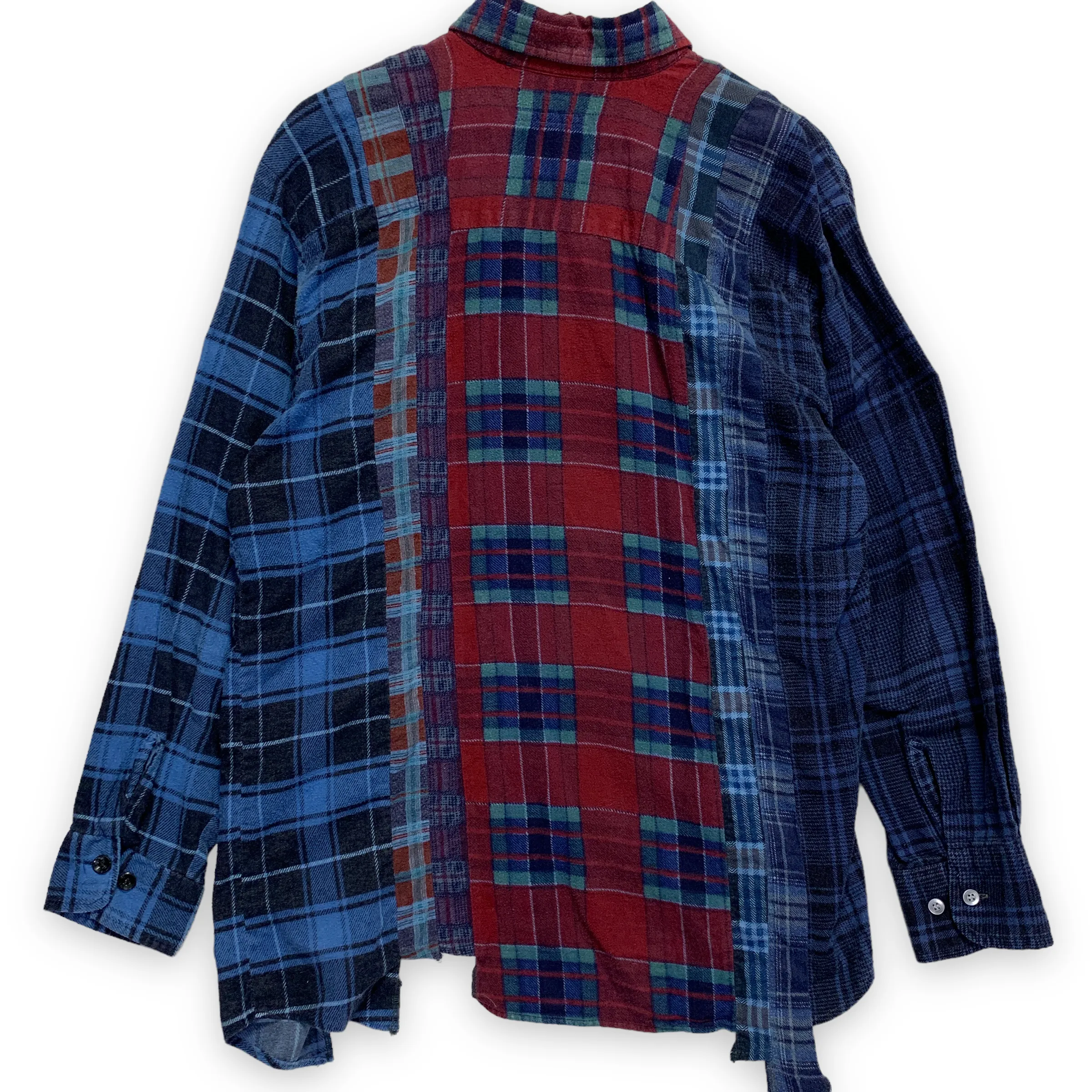 [S] Needles Rebuild 7 Cut Oversized Flannel Shirt