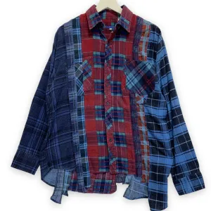 [S] Needles Rebuild 7 Cut Oversized Flannel Shirt