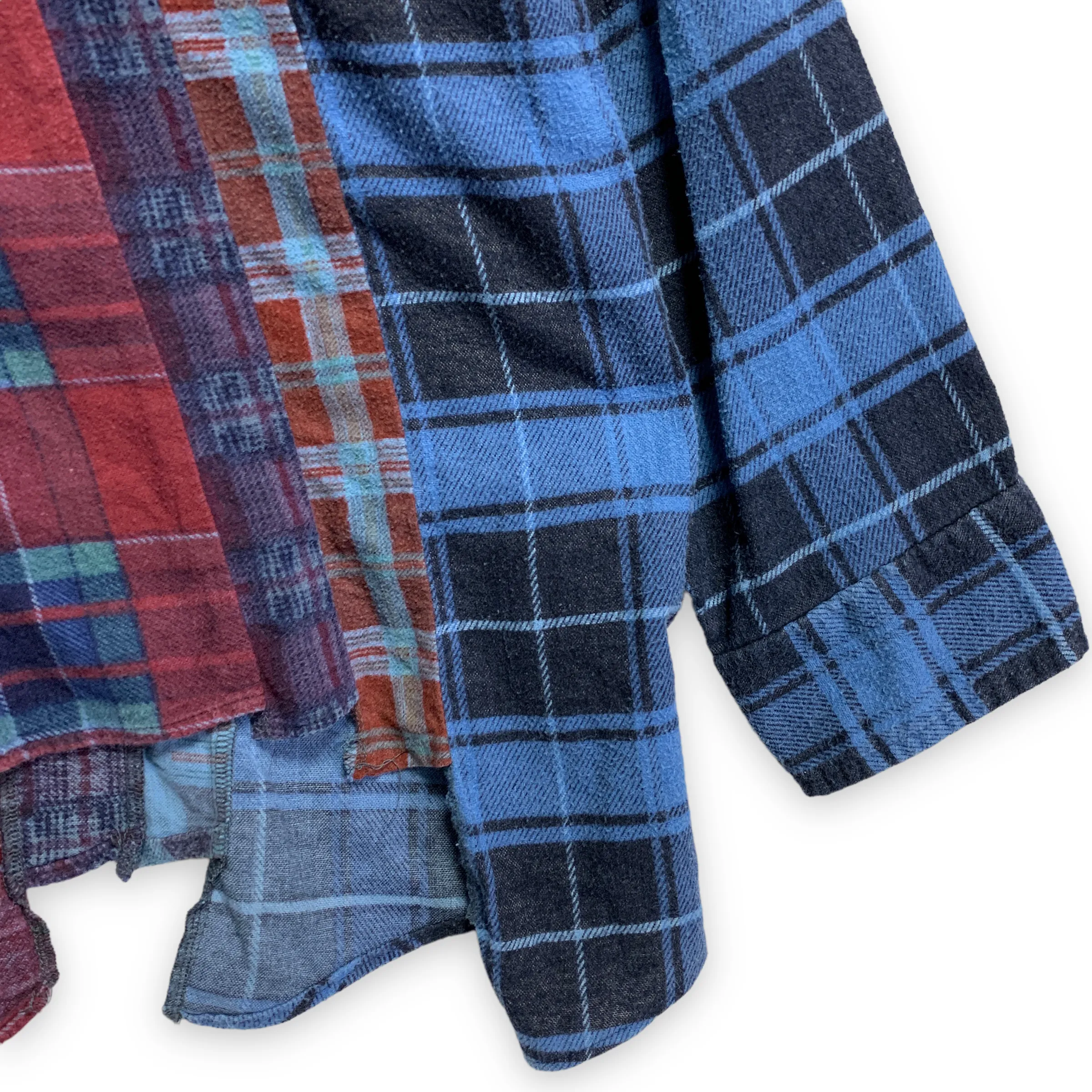 [S] Needles Rebuild 7 Cut Oversized Flannel Shirt