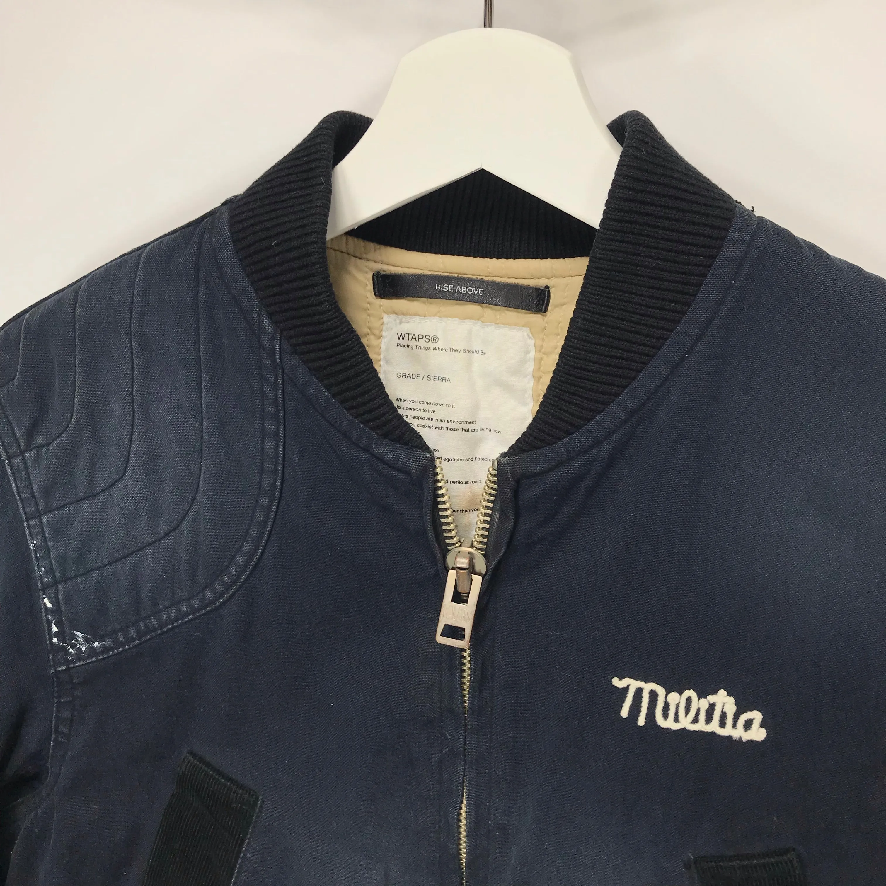 [S] WTaps Dazed and Confused Dept Hunting Jacket Navy