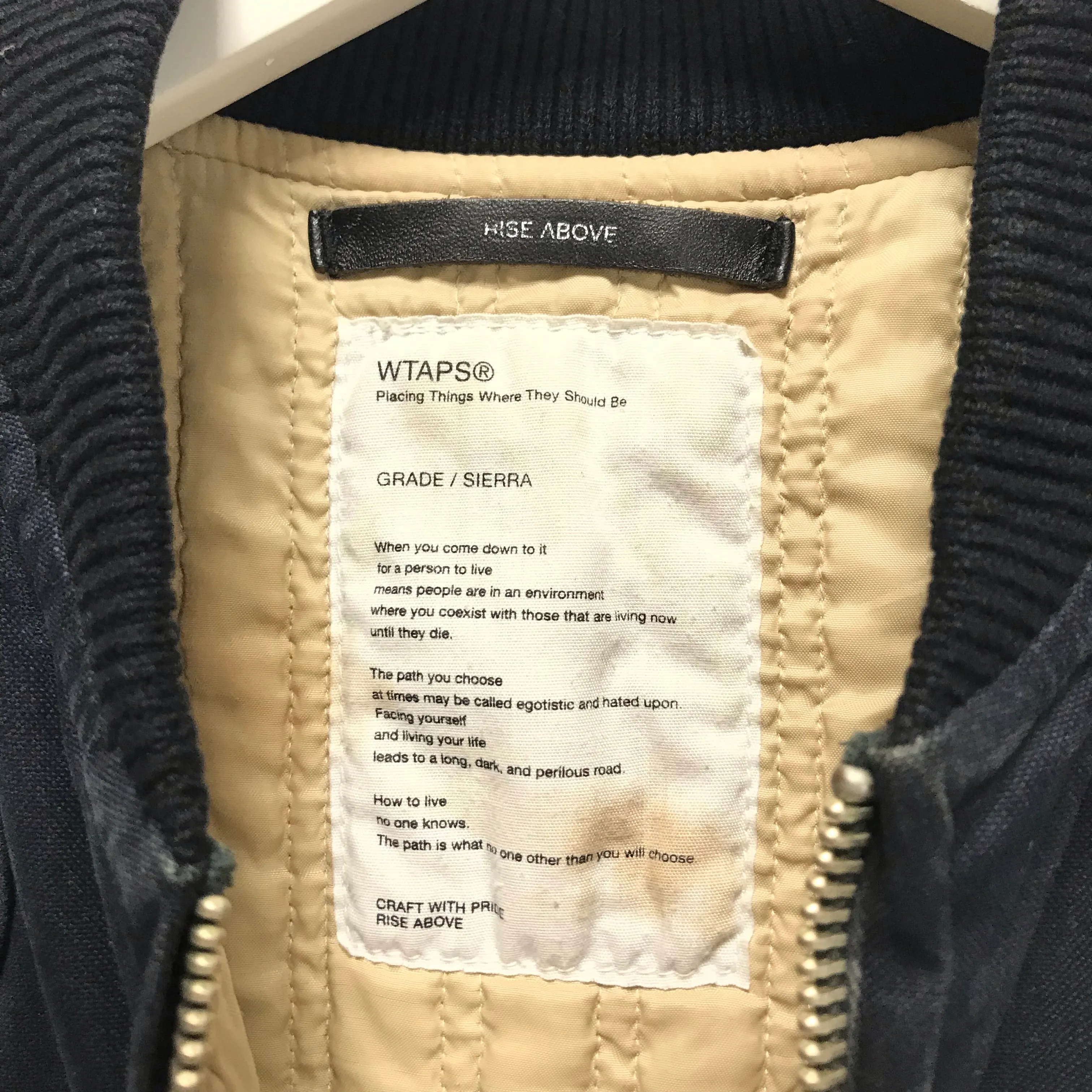 [S] WTaps Dazed and Confused Dept Hunting Jacket Navy