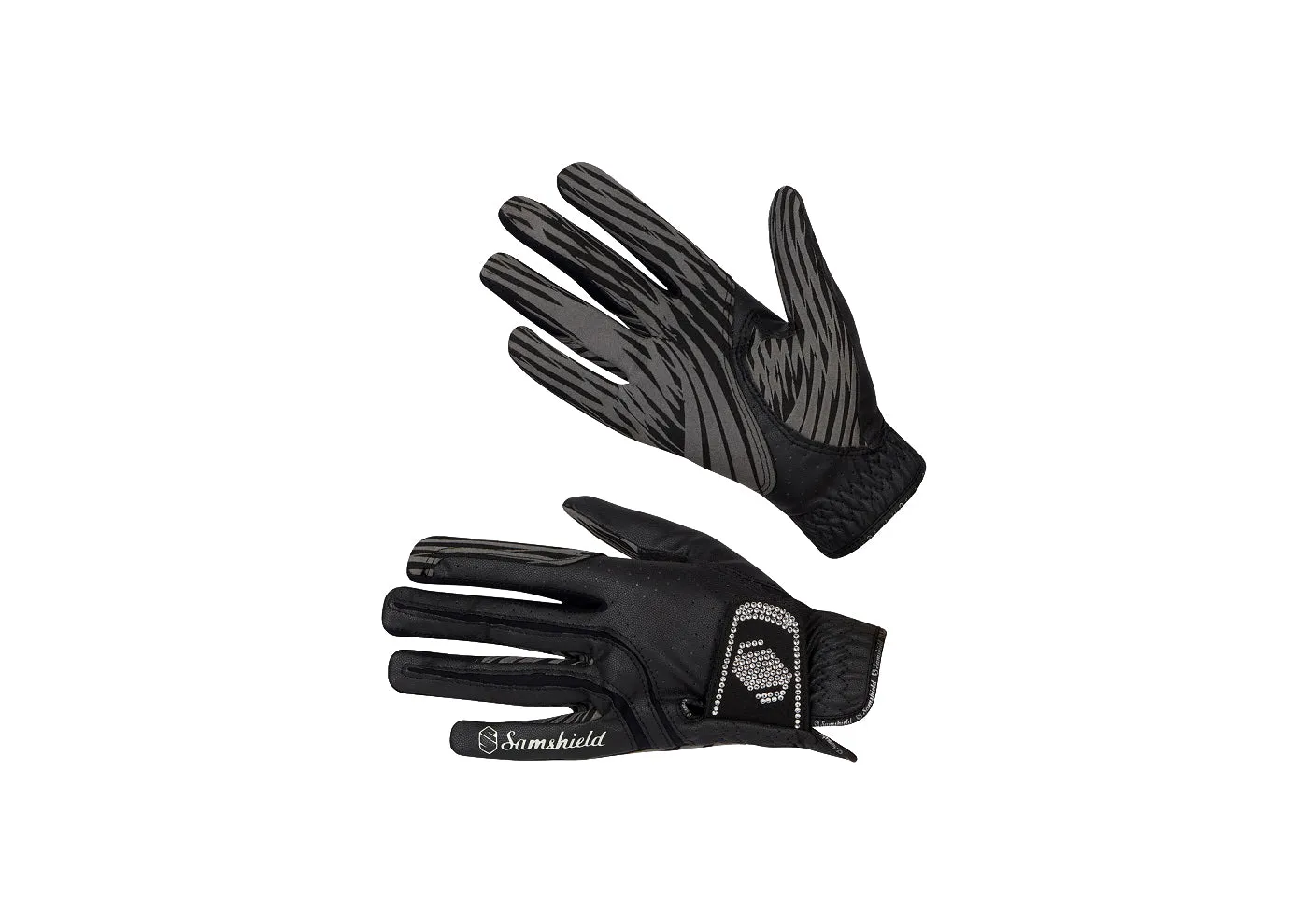 Samshield Swarovski Synthetic Leather Crystal Logo Gloves