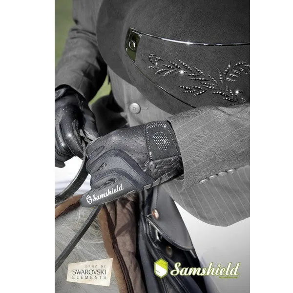 Samshield Swarovski Synthetic Leather Crystal Logo Gloves