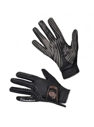 Samshield Swarovski Synthetic Leather Crystal Logo Gloves
