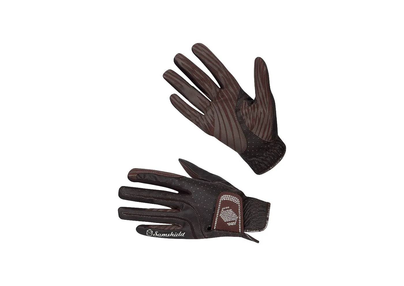 Samshield Swarovski Synthetic Leather Crystal Logo Gloves