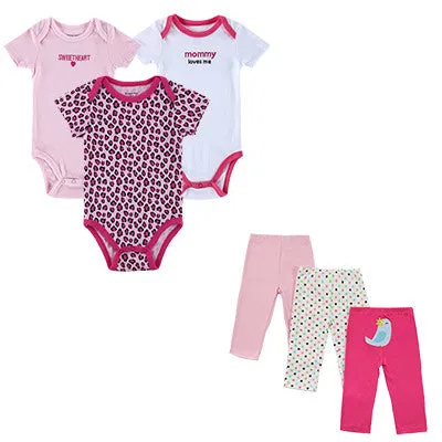 Summer Baby Boy Clothes 6 Pcs/lot Newborn Jumpsuit Short Sleeve Clothing Set