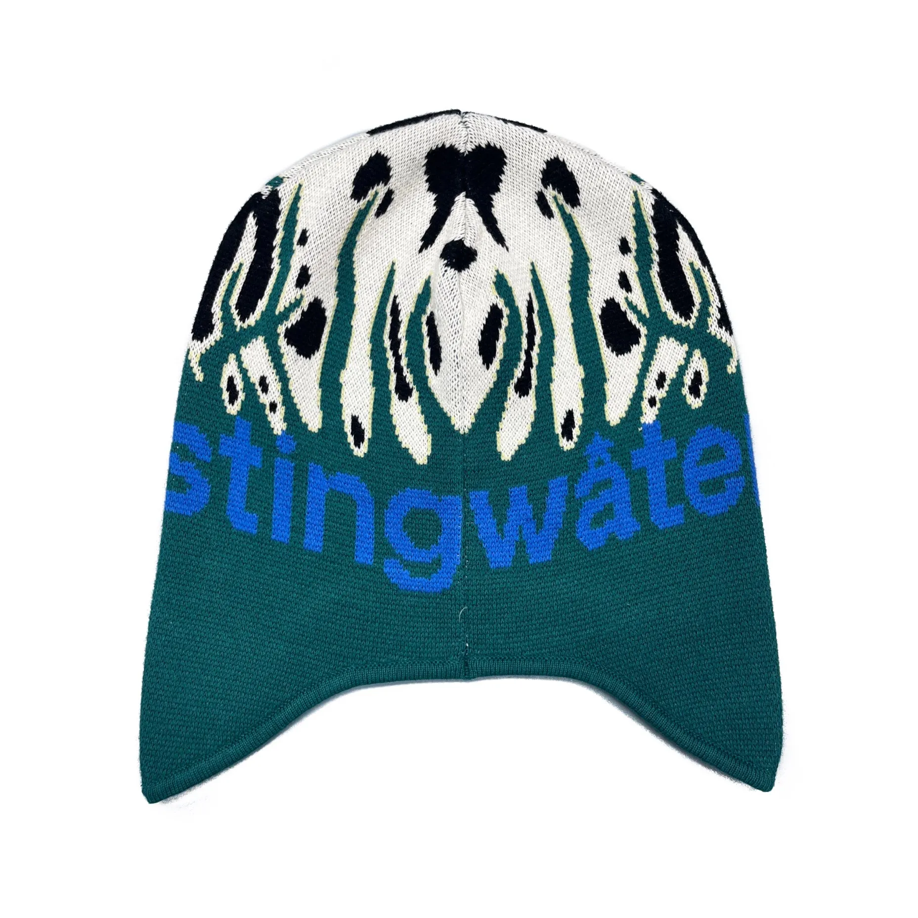 Tall Grass Beanie Cow/Teal