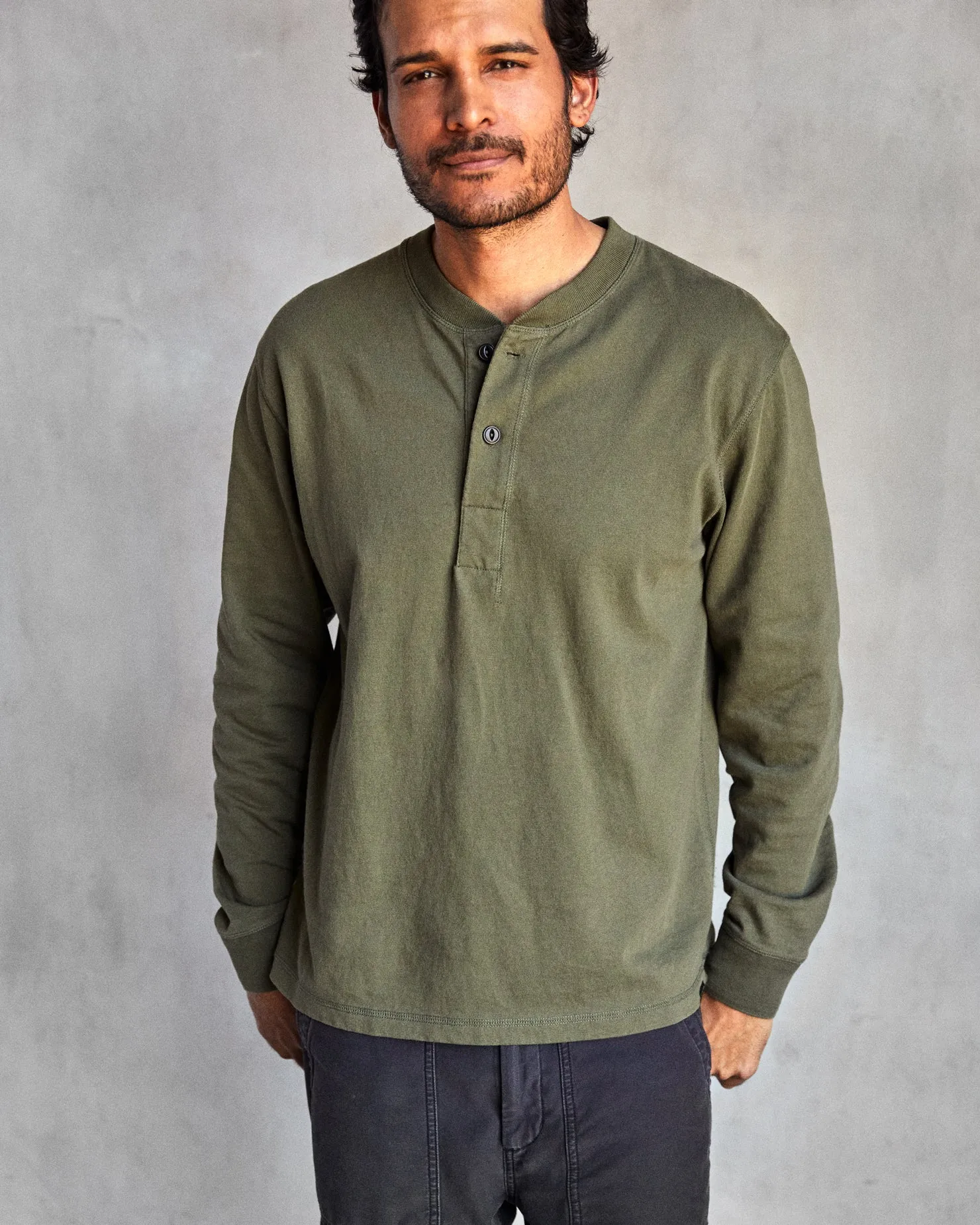 The Big Heavy Tee Henley - FINAL SALE