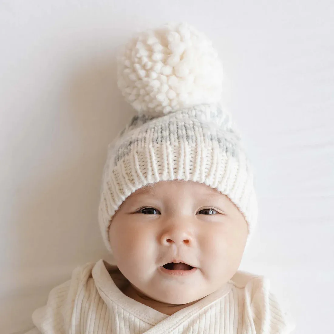 The Blueberry Hill - Snowflake Hat - Bowie Grey